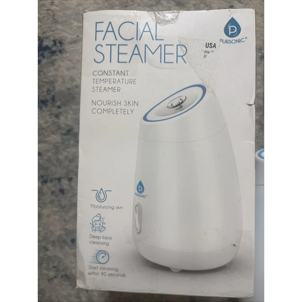 Pursonic Facial Steamer Moisturizing Hydrates Purifies Cleanses & Nourishes Skin